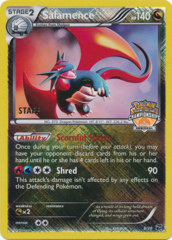 Salamence 8/20 Crosshatch Holo STAFF Promo - 2014 Regional Championships